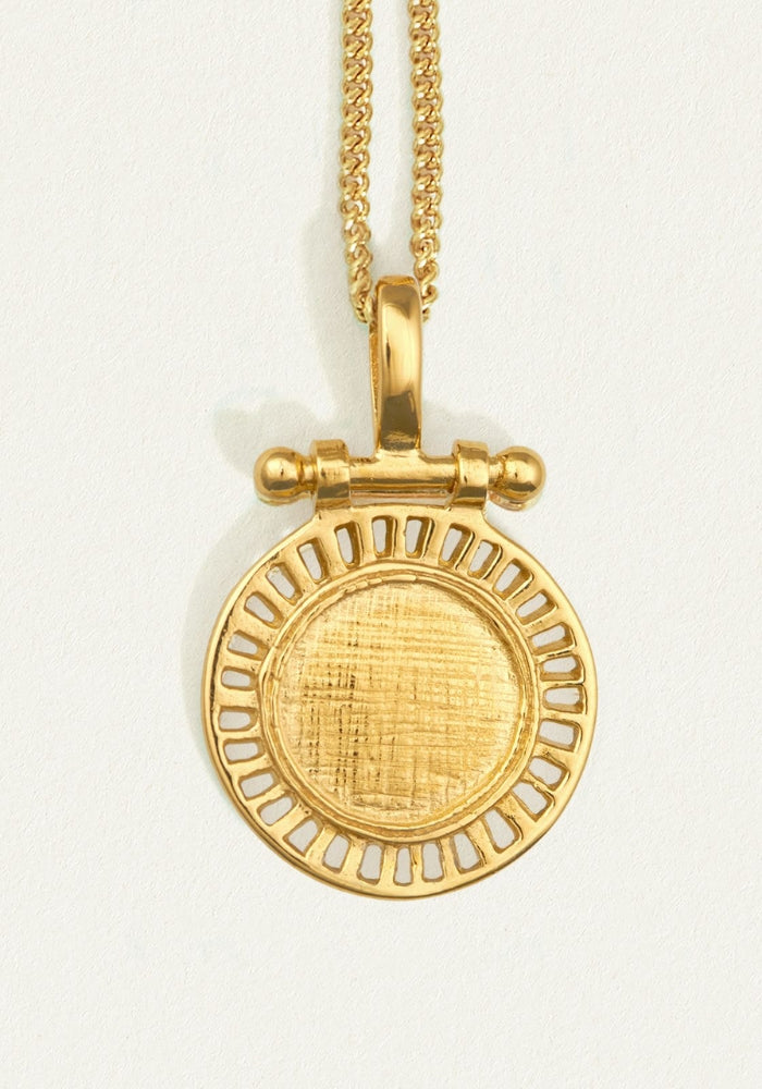 TEMPLE OF THE SUN Solar Necklace Gold