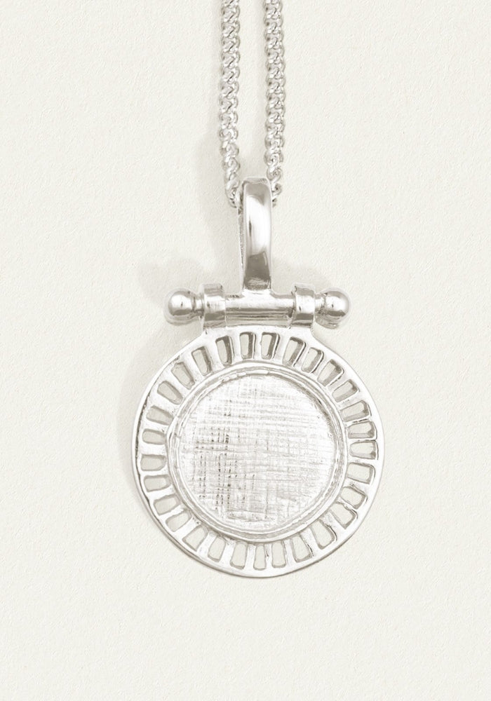 TEMPLE OF THE SUN Solar Necklace Silver