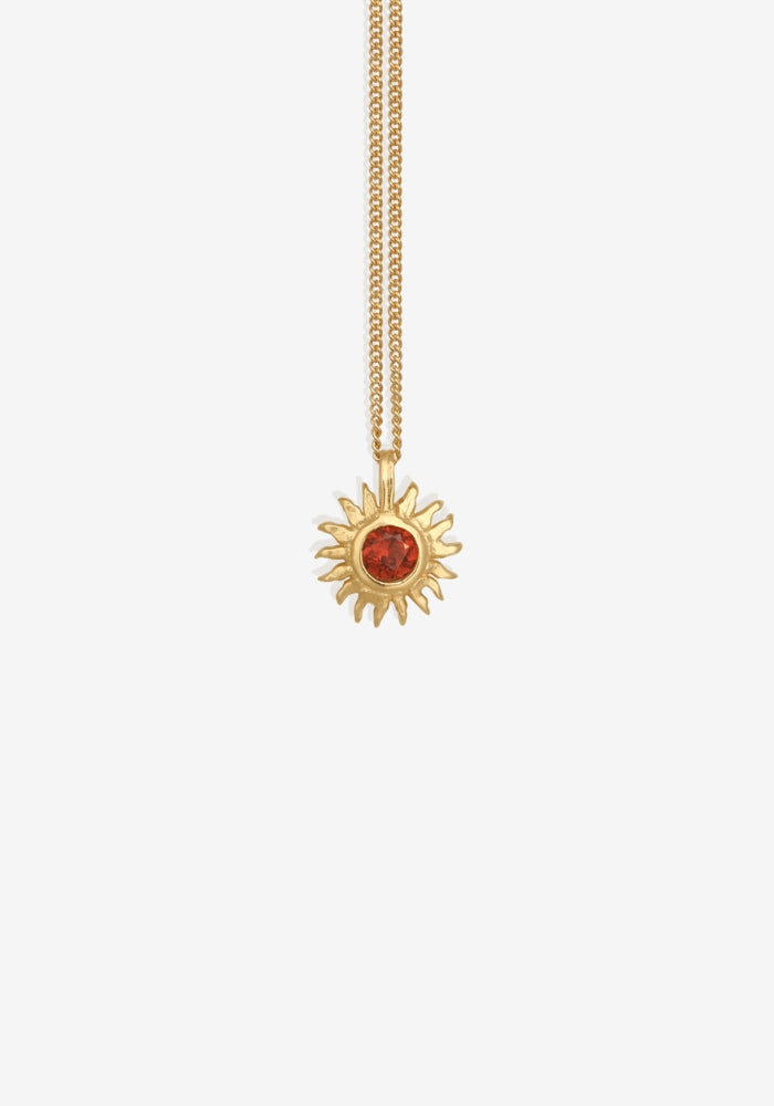 TEMPLE OF THE SUN Aten Necklace Gold Vermeil