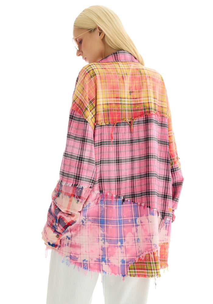 THE TALES Reworked And Destroyed Check Shirt 