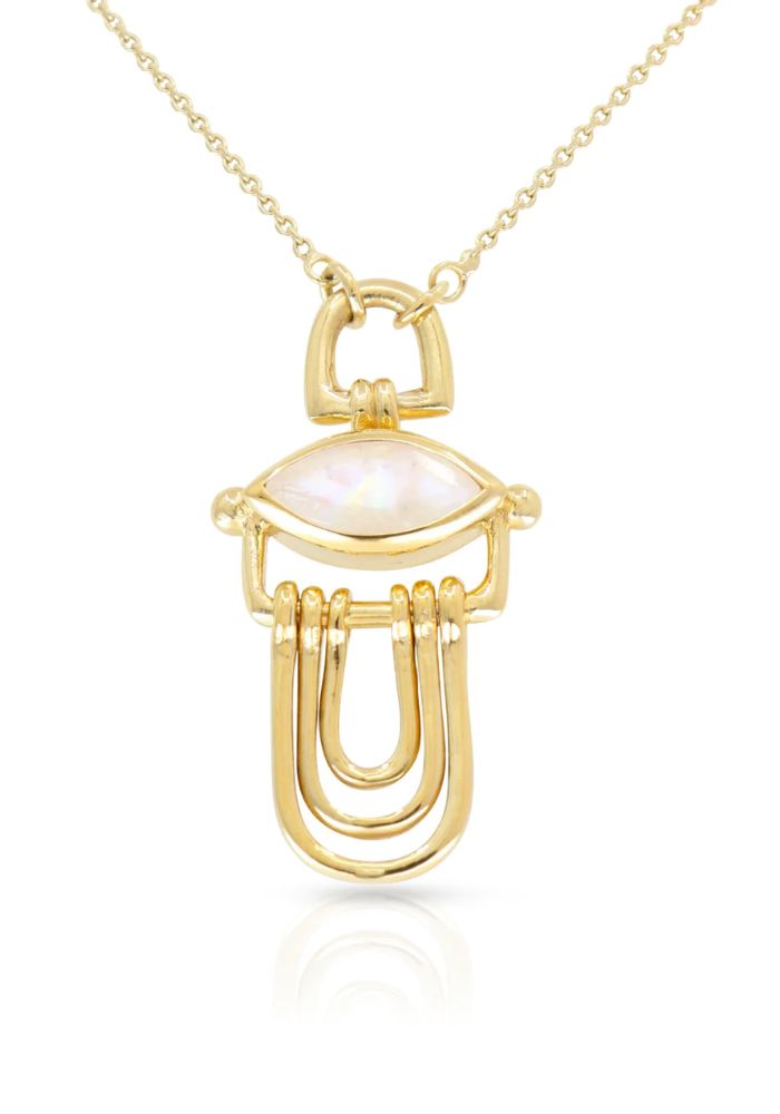 Athena Moonstone Gold Necklace