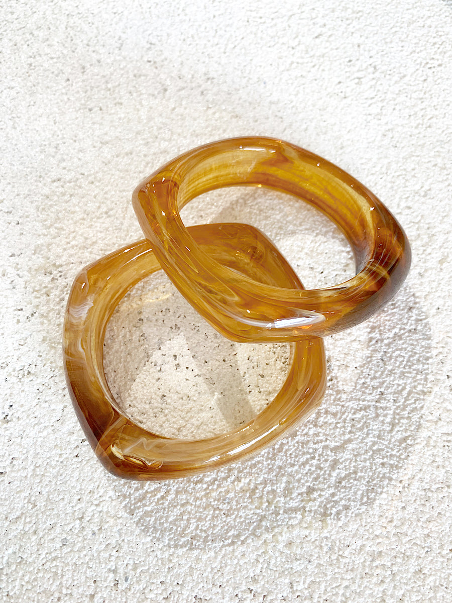 Honey Squared  Resin Bangle