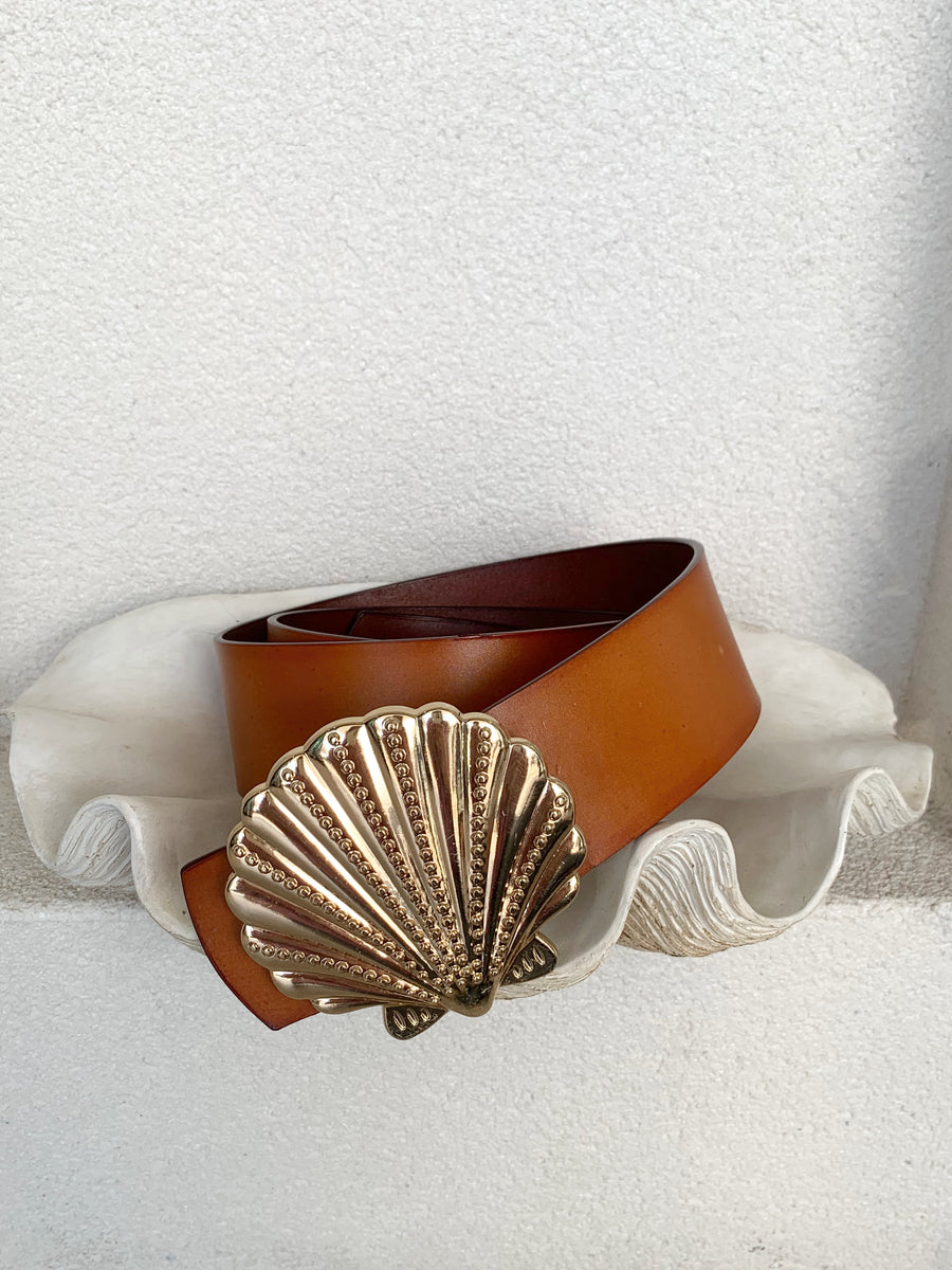 Sun Shell Belt Tan