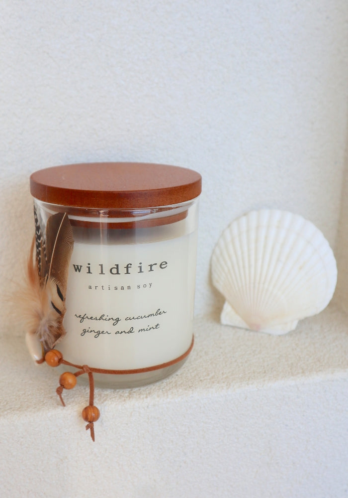 Wildfire Cucumber, Ginger & Mint Soy Candle