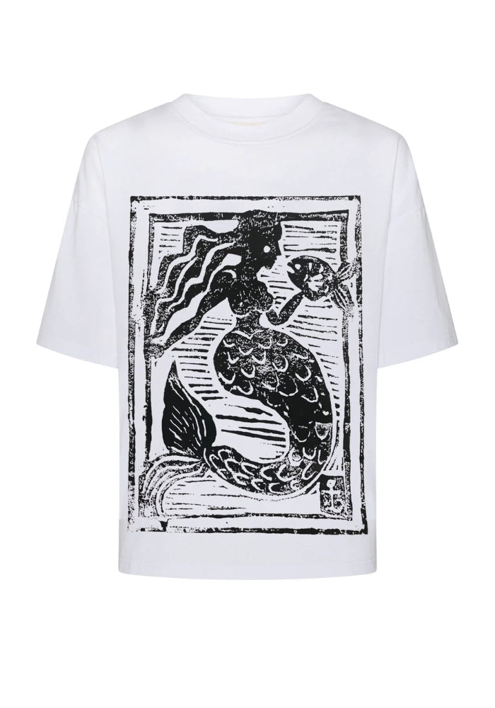 ZAZIBA Mermaid Tee - White