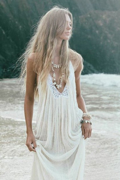 Cabo Gypsy Temple Backless Maxi Dress