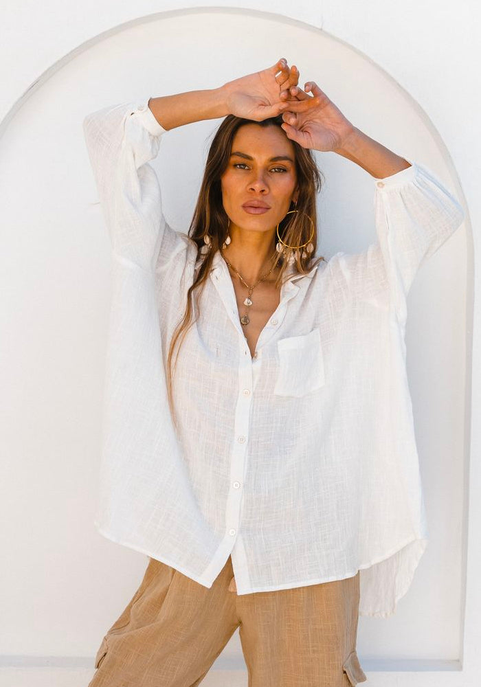 Coral Sea Shirt - White