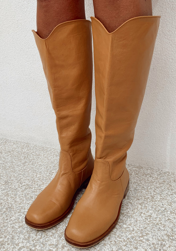 CABO GYPSY Leather Byron Tall Boot - Tan