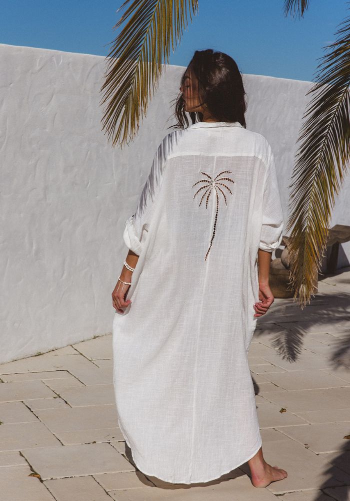 Palms Maxi Dress - White