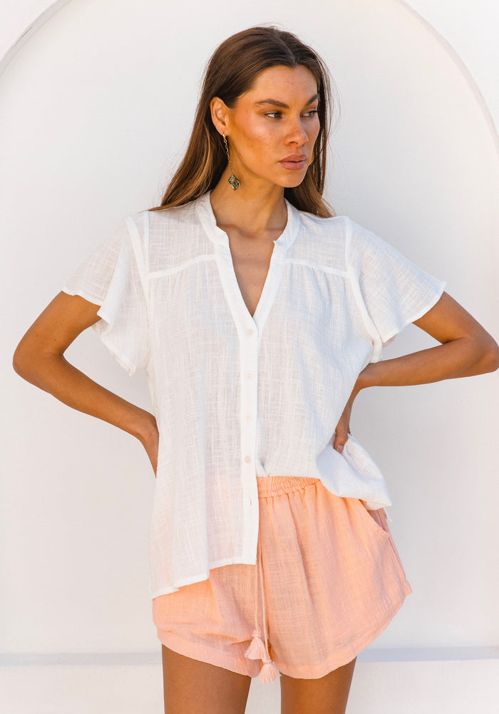 Shoreline Blouse - White