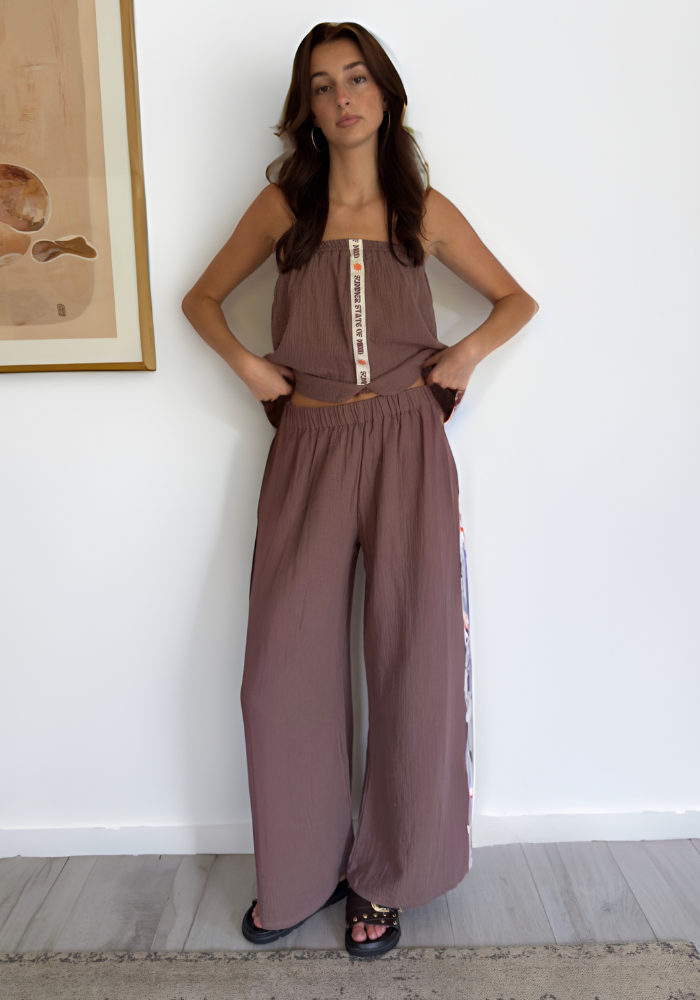 Summer Club Top/Skirt - Chocolate