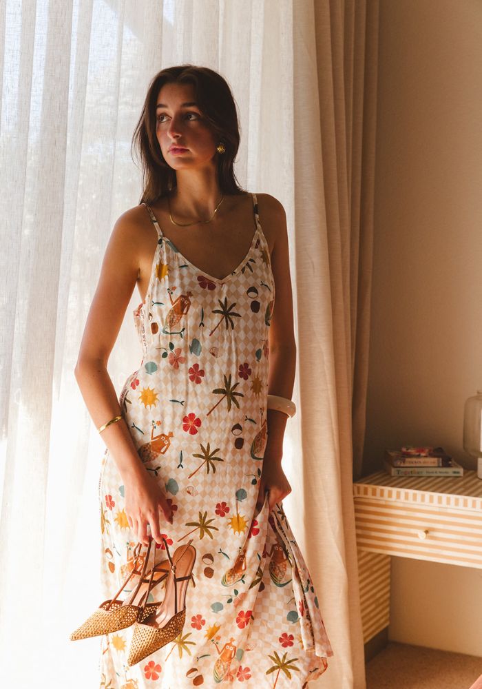 Summer Club Strappy Maxi Dress