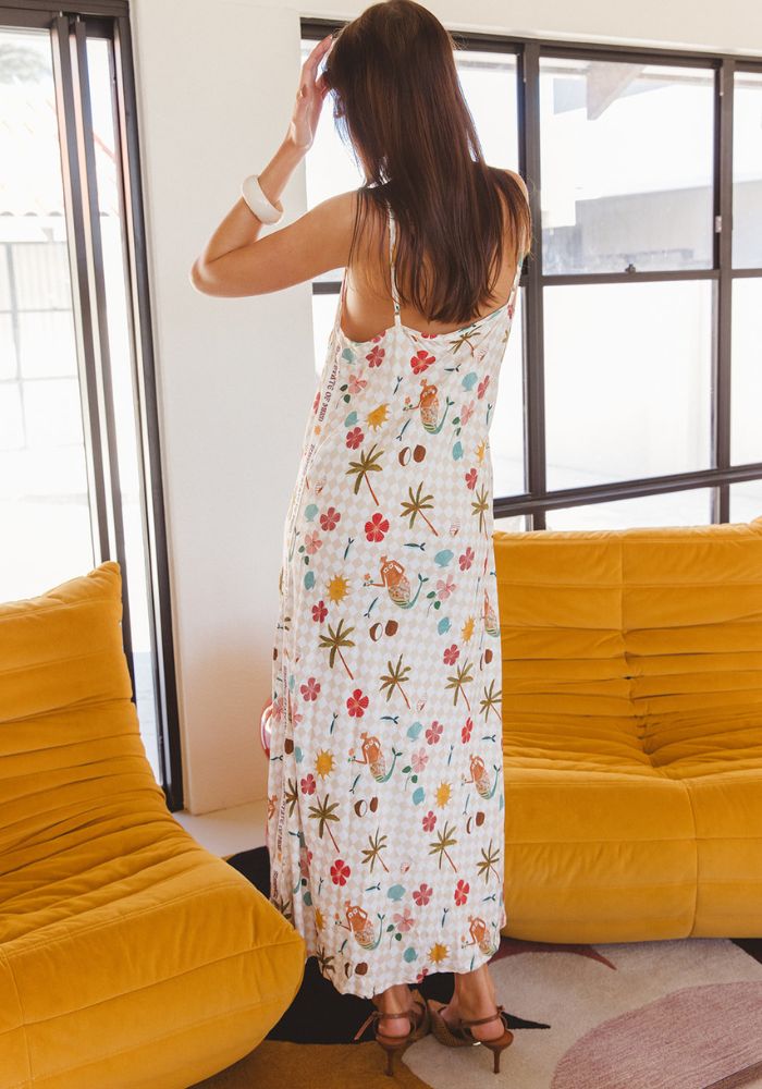 Summer Club Strappy Maxi Dress