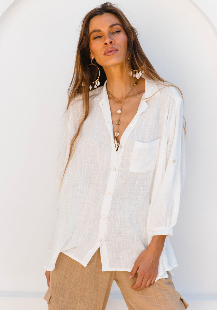 Coral Sea Shirt - White