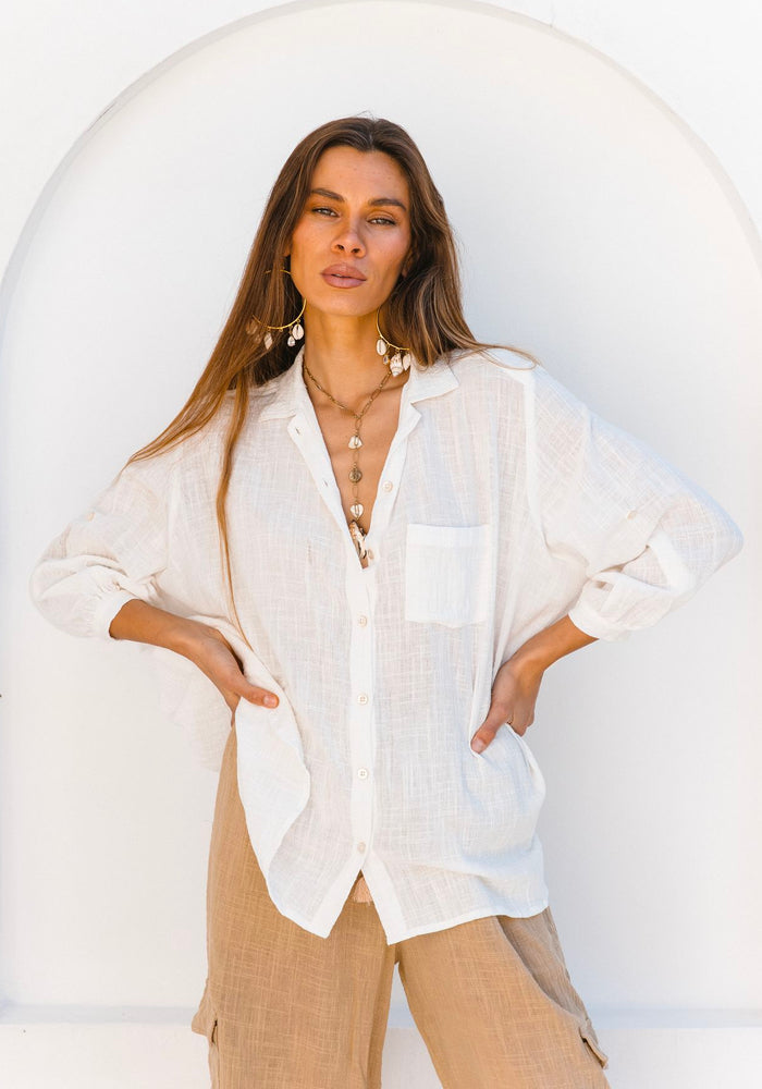 Coral Sea Shirt - White