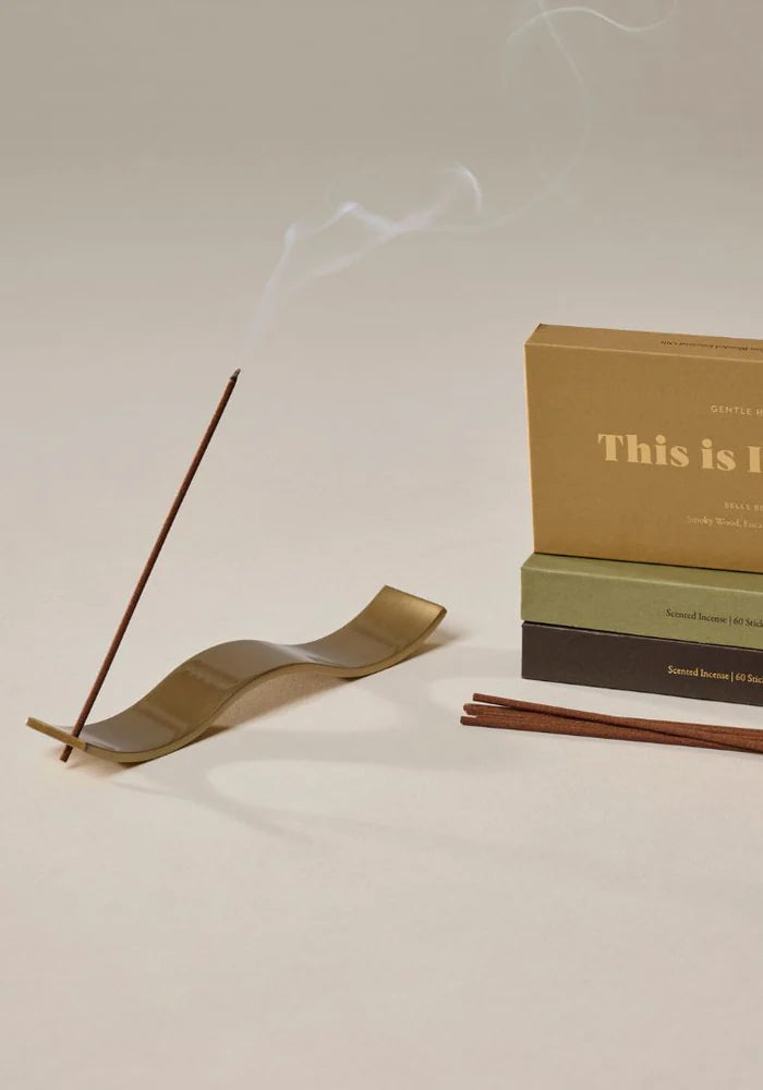 Brass Wave Incense Holder