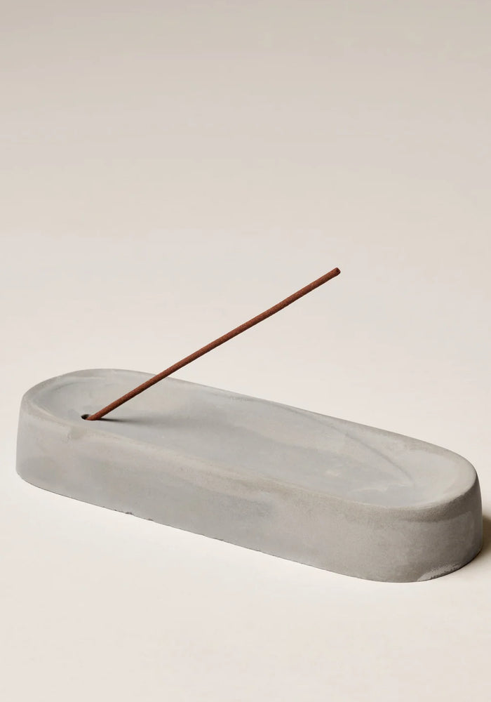 Ceramic Incense Holder - Cement