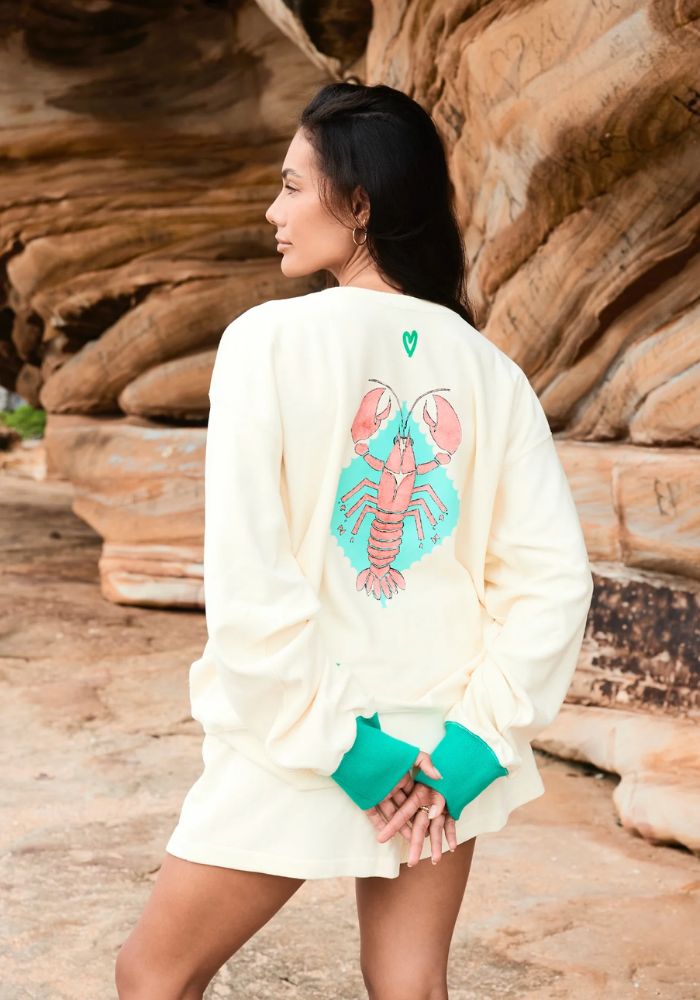 
INDIGO AND WOLFE Love Lobster Sweater