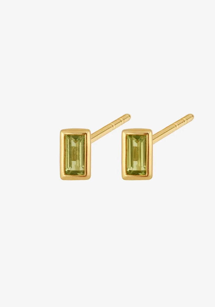 Leda Peridot Studs
