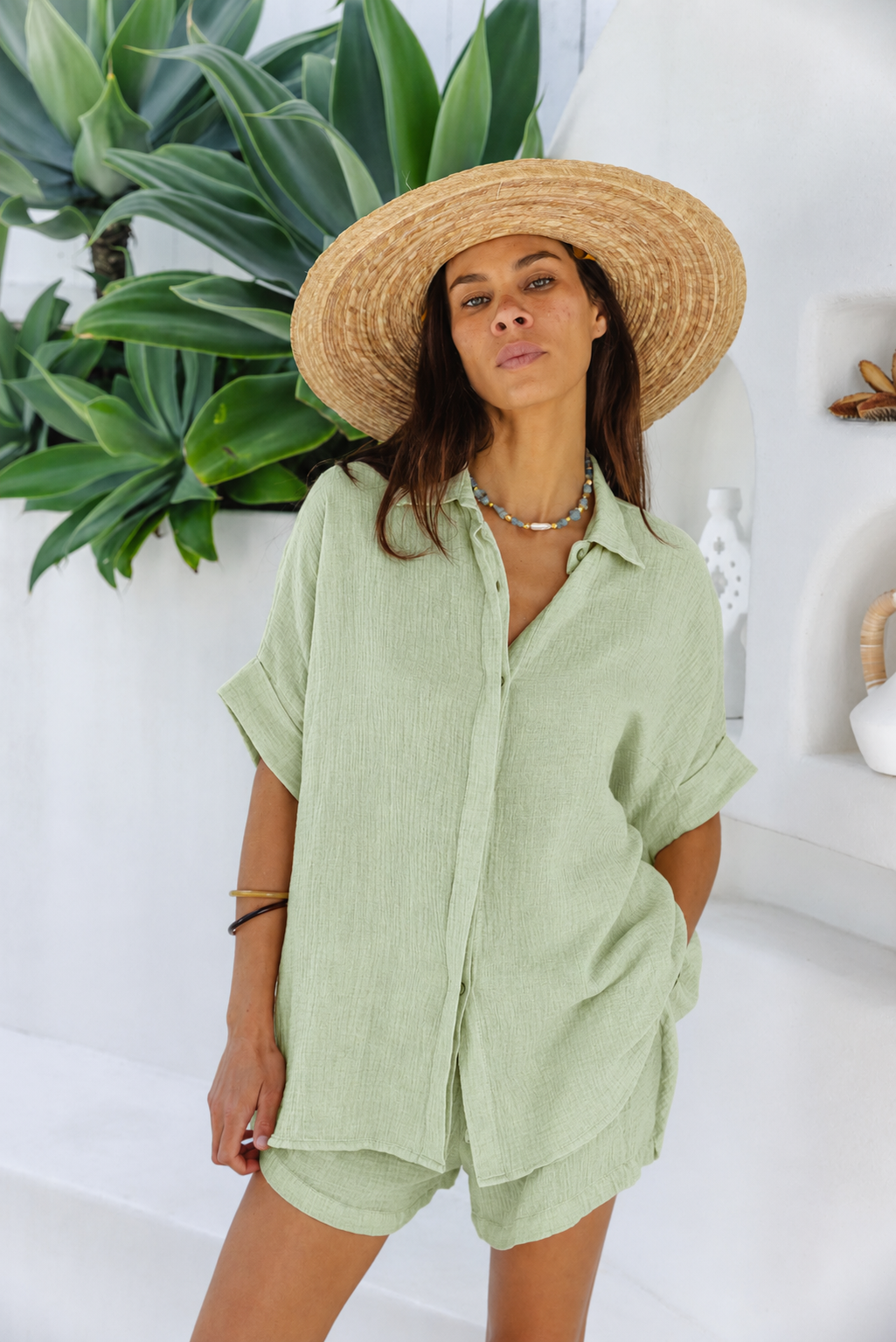 Milos Shirt - Matcha