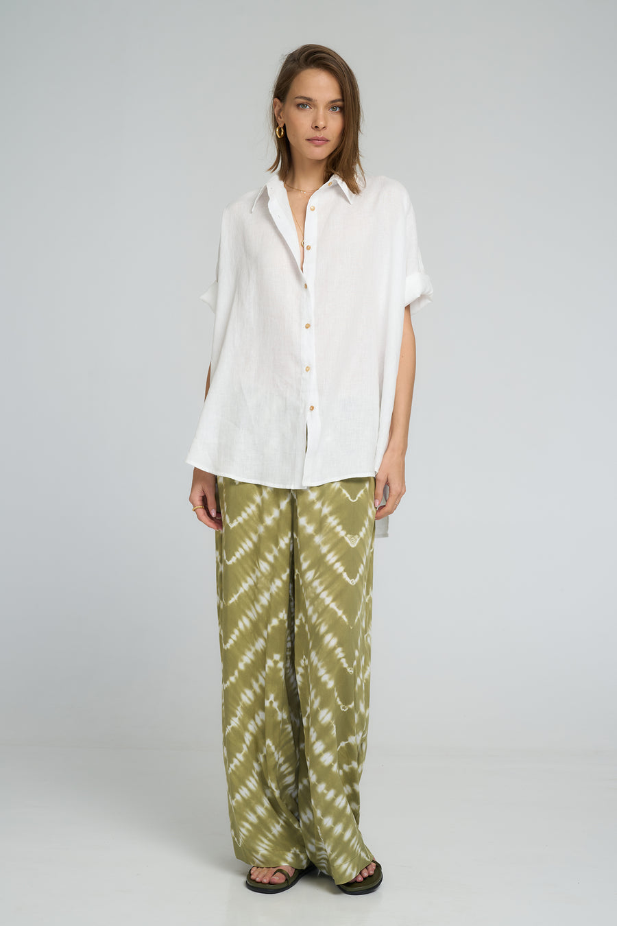 Flynn Pant Celestial Tie Dye - Matcha