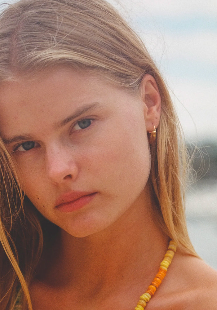 
ANNI LU Petit Swell Hoop Earrings - Amber