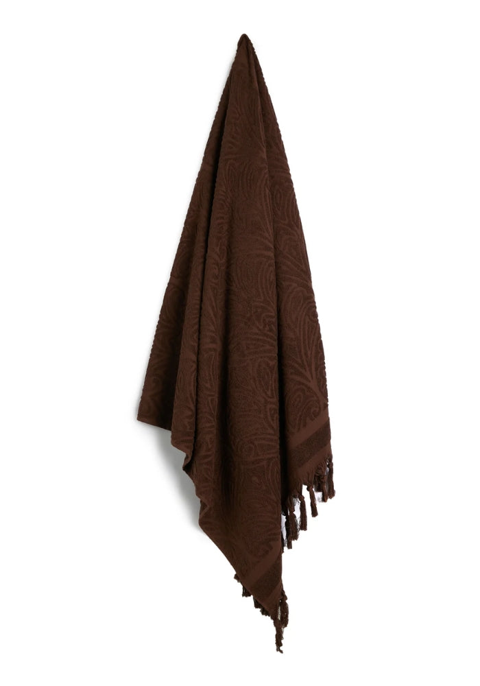 Brown Cotton Traveller Terry Towel