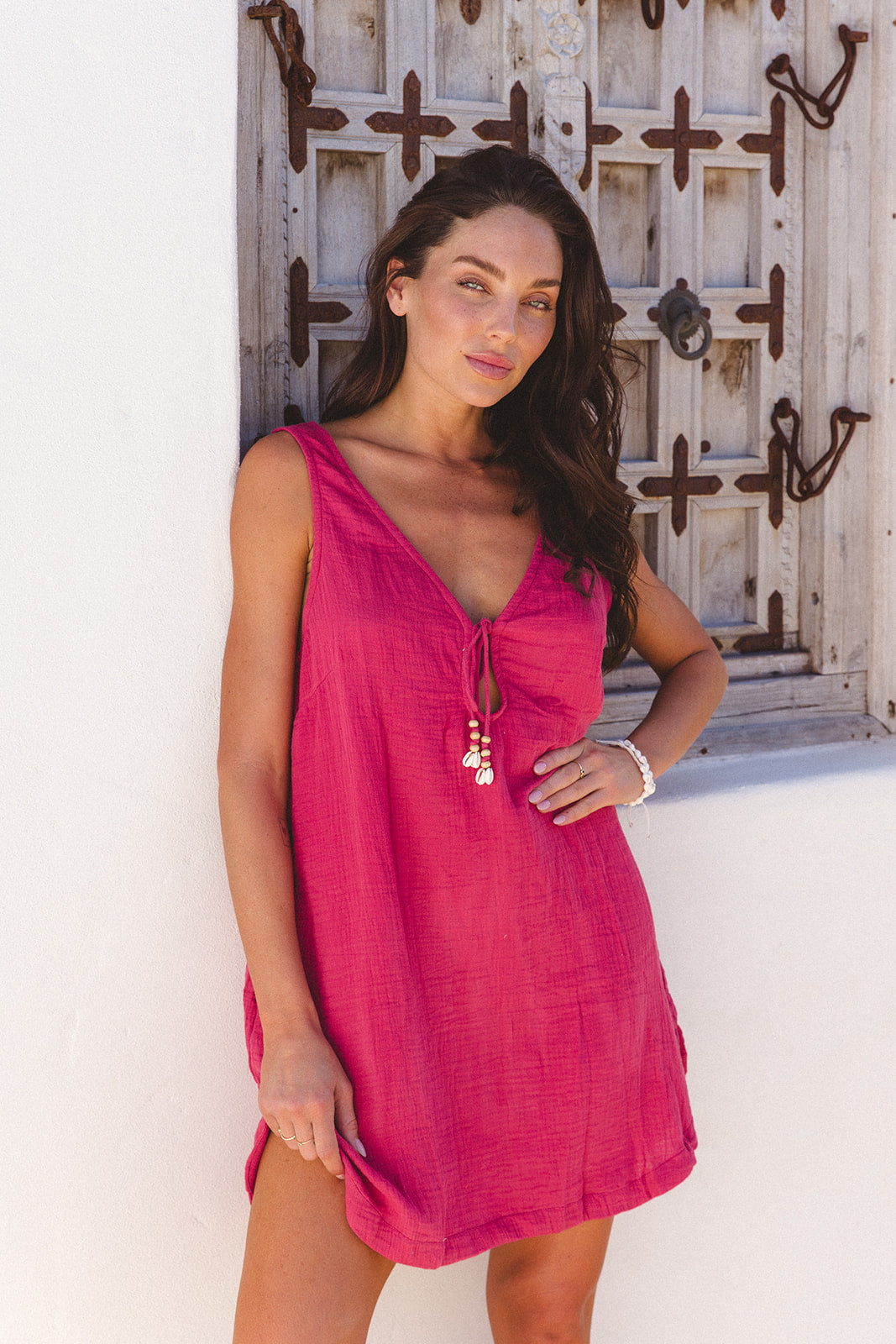 CABO Paros Mini Dress - Sangria