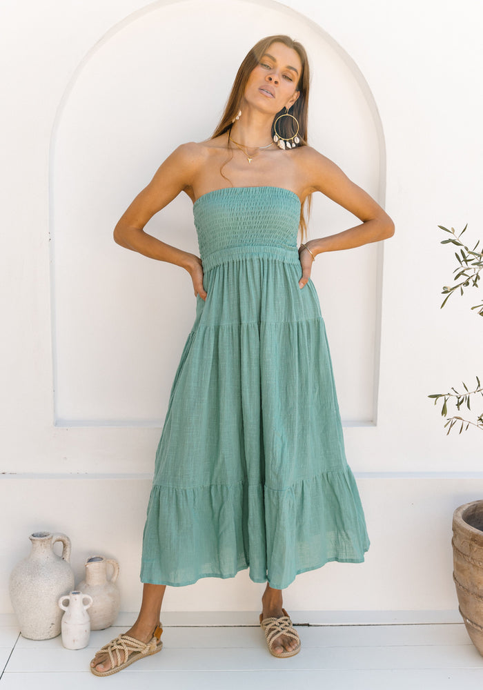 CABO Leilani Cutout Dress - Sea Green