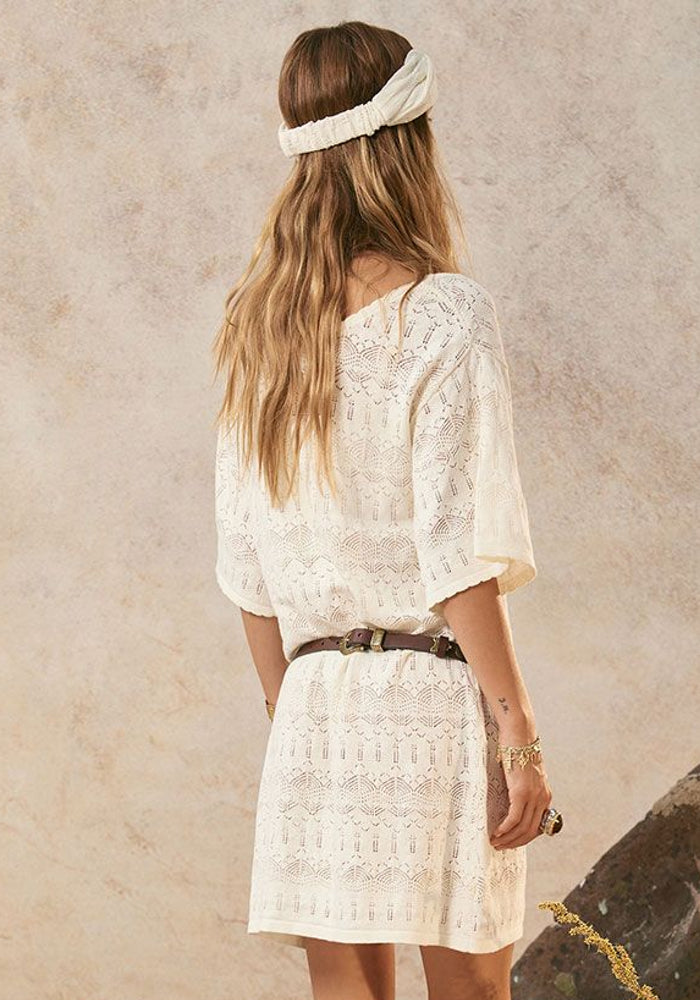 SPELL Siesta Mini Dress - White Sand