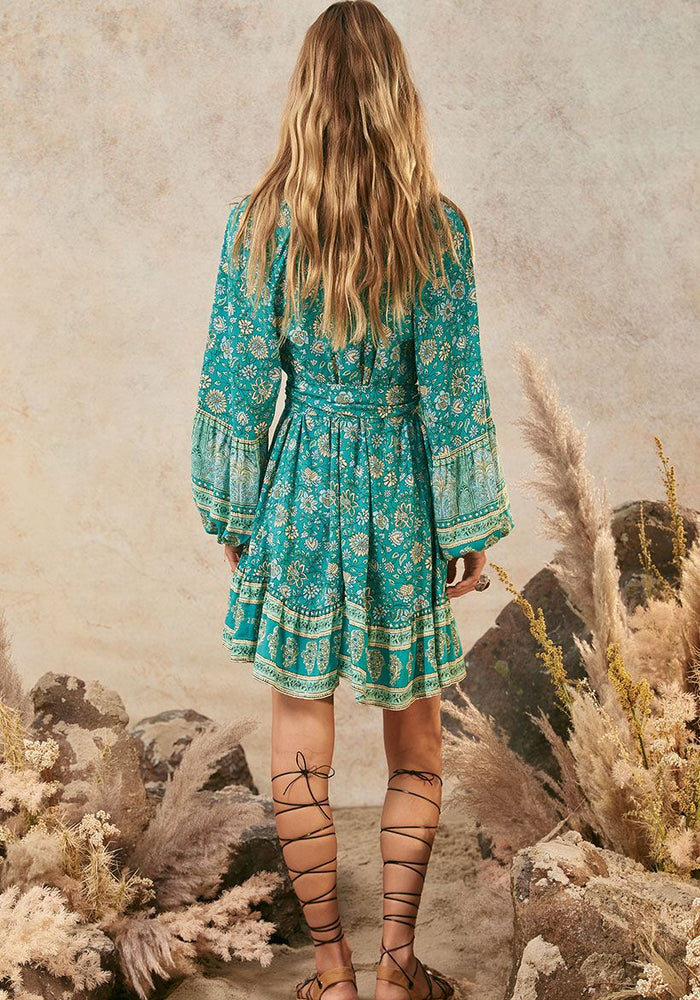 SPELL Elysian Tunic Dress - Jade