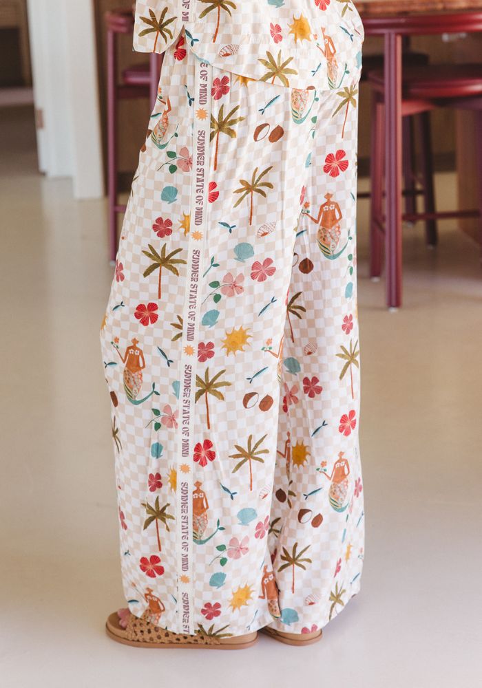 CABO SUMMER STATE OF MIND Summer Club Palazzo Pant