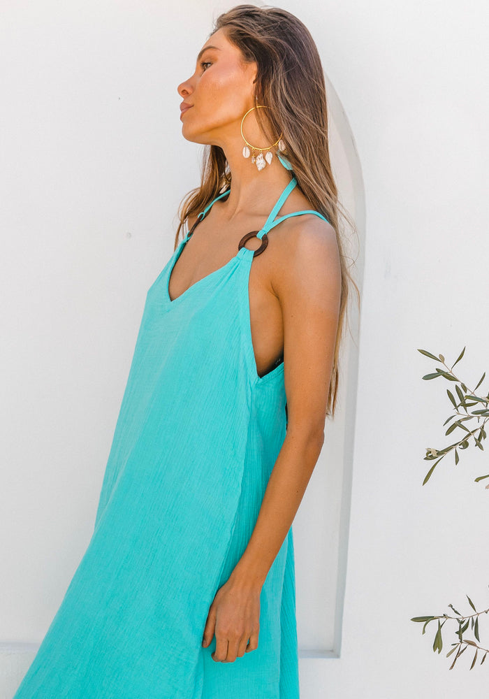 CABO SUMMER STATE OF MIND Sundrenched Maxi - Turquoise