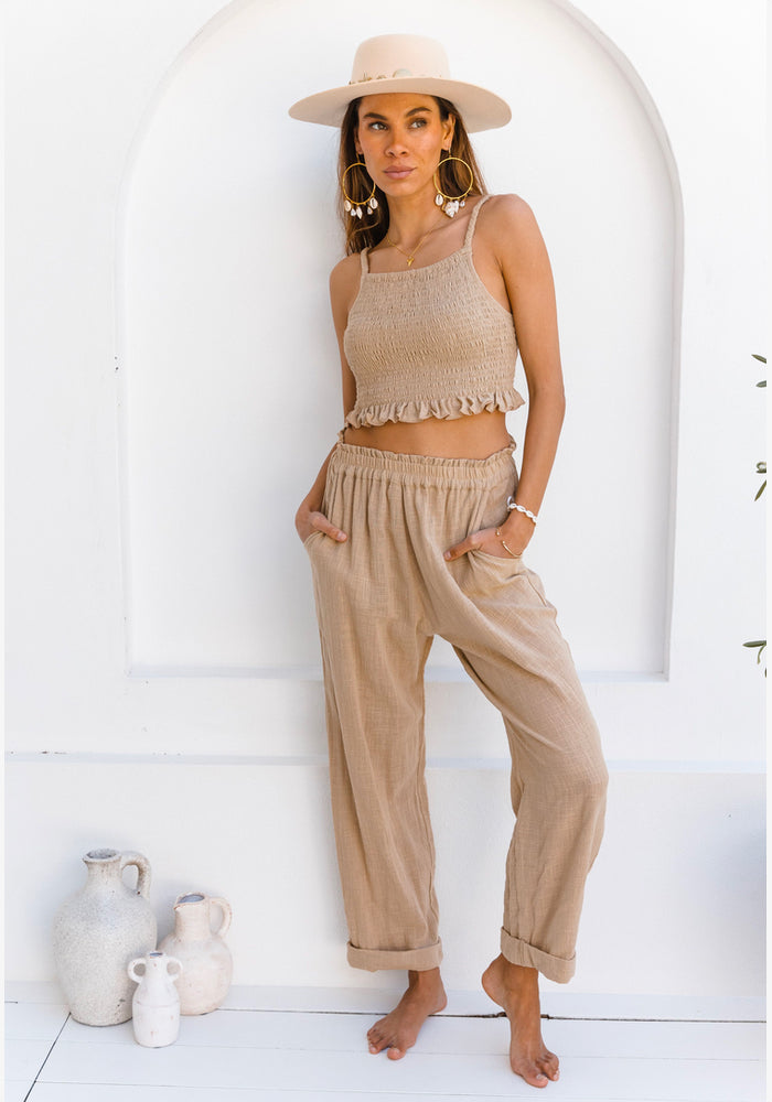  CABO Vacation Pants - Almond