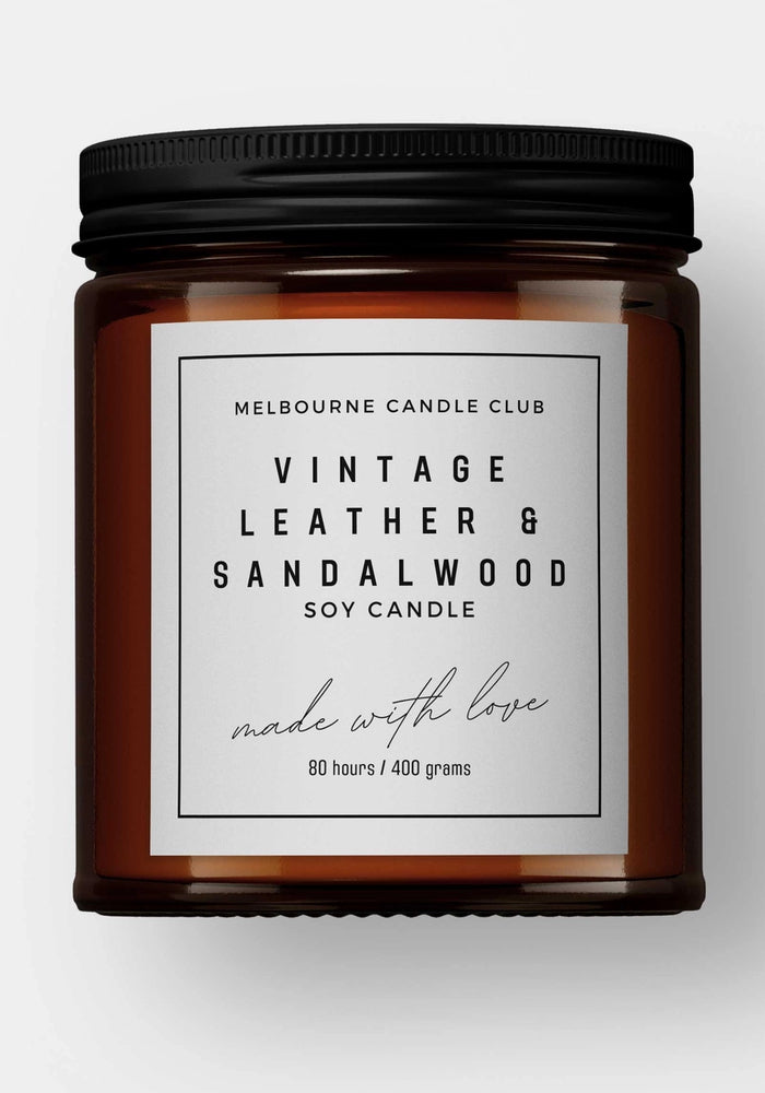 Vintage Leather and Sandalwood 200g