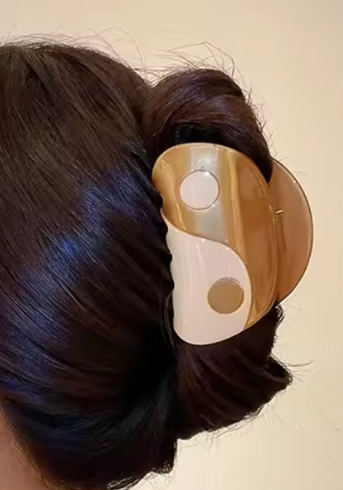 Yin Yang Large Hair Claw - 2 Colors