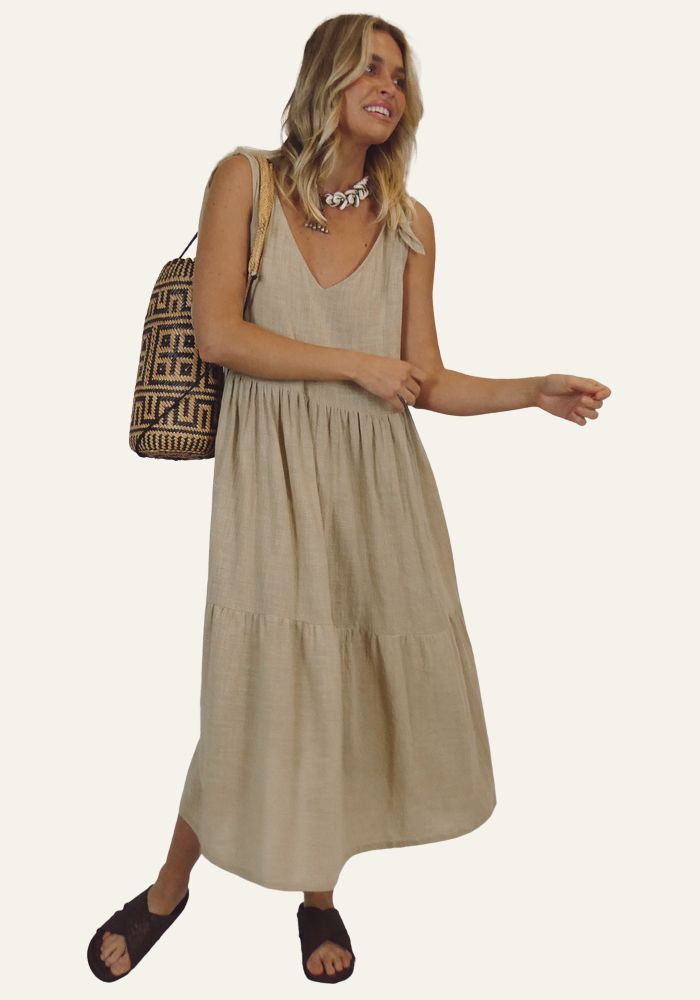 Samara Dress - Almond