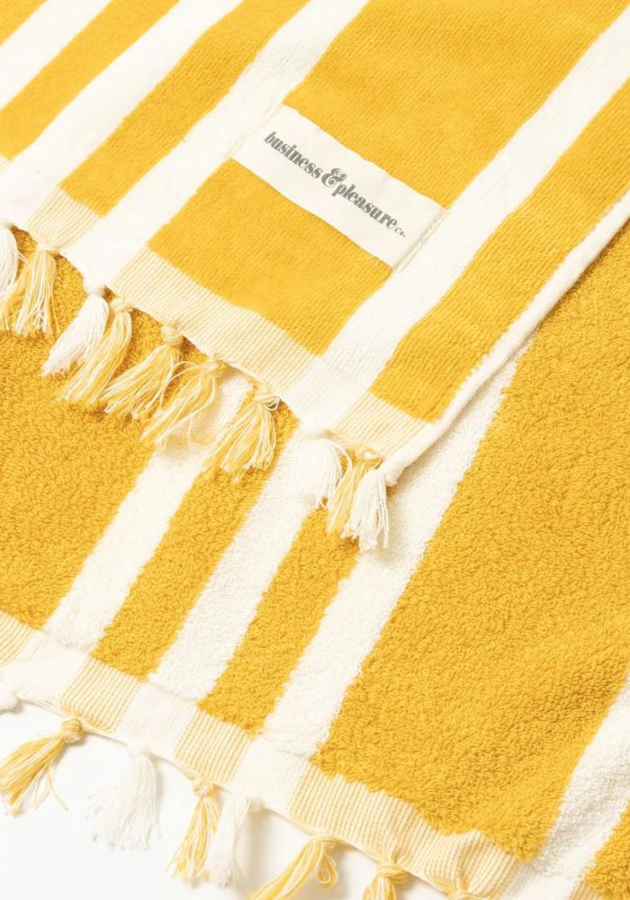 The Beach Towel- Vintage Yellow