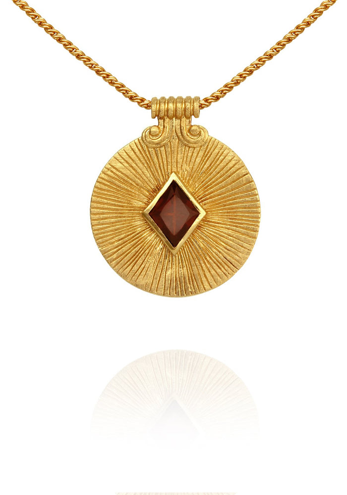 Temple of the sun sol necklace gold