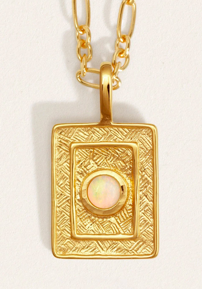 Agora Opal Necklace Gold