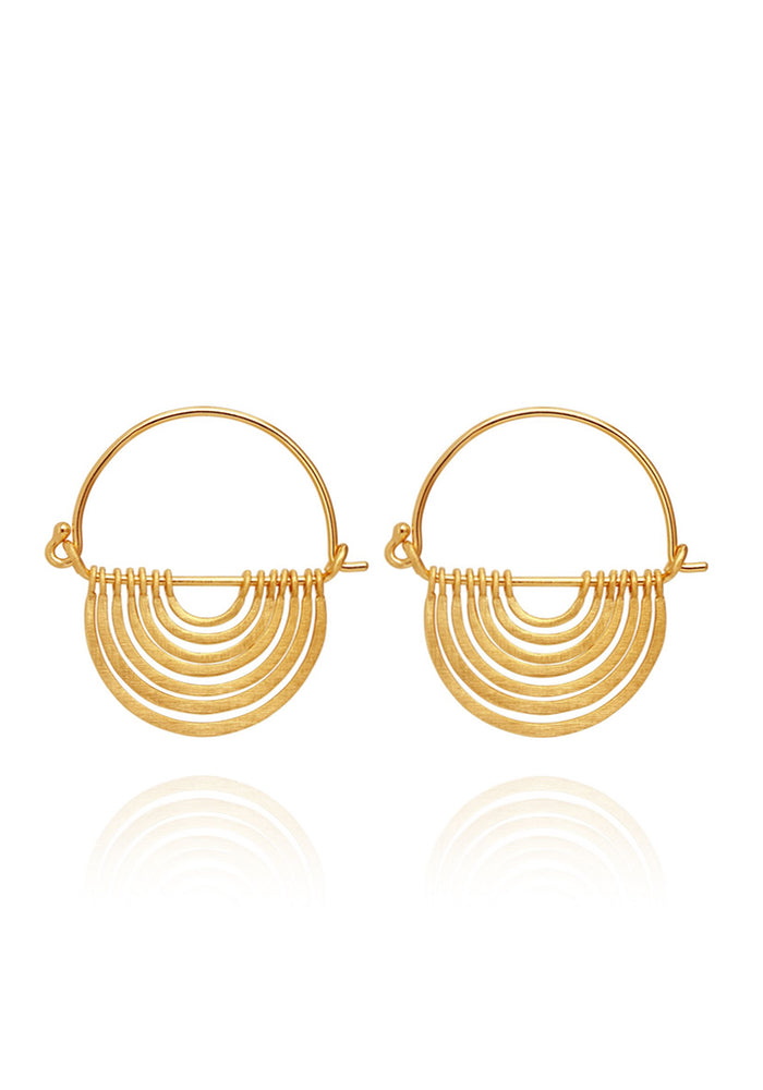 temple of the sun baye  earrings gold