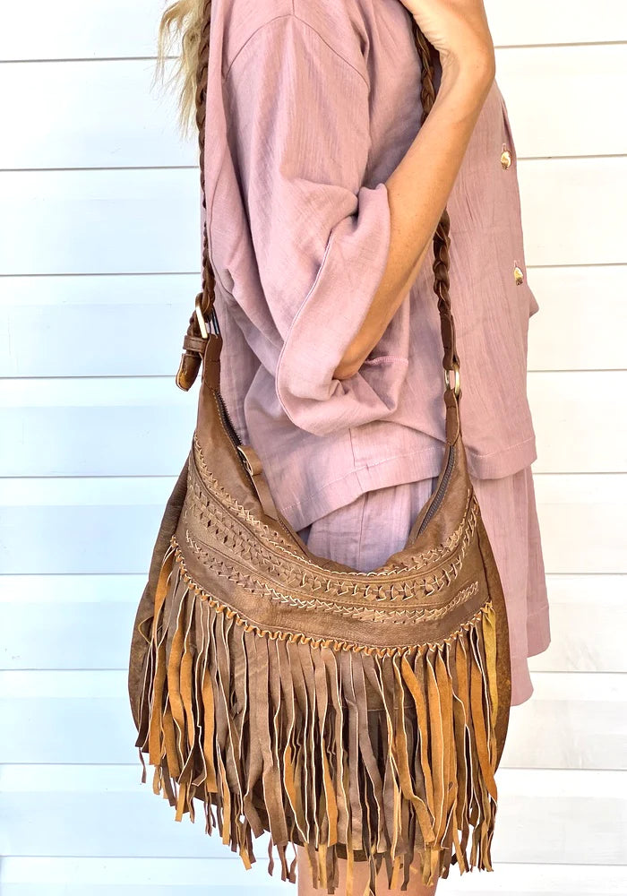 Jessie Slouch Bag - Distressed Tan