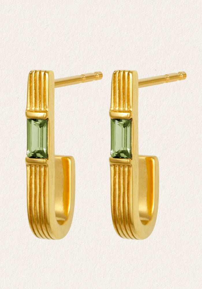 Cala Peridot Earrings - Gold