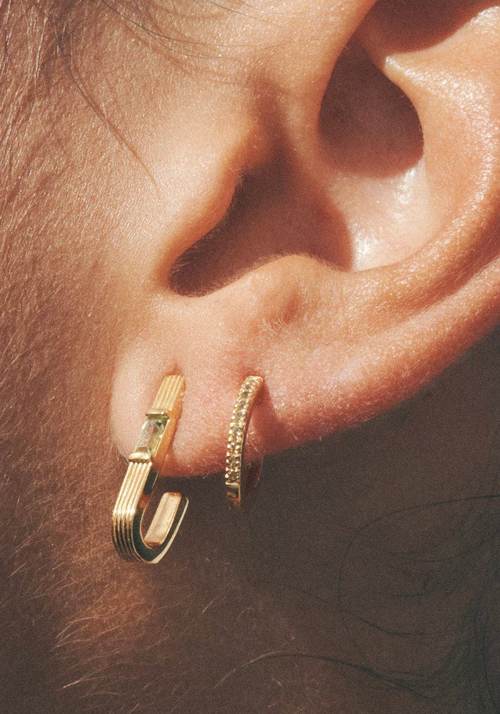 Cala Peridot Earrings - Gold