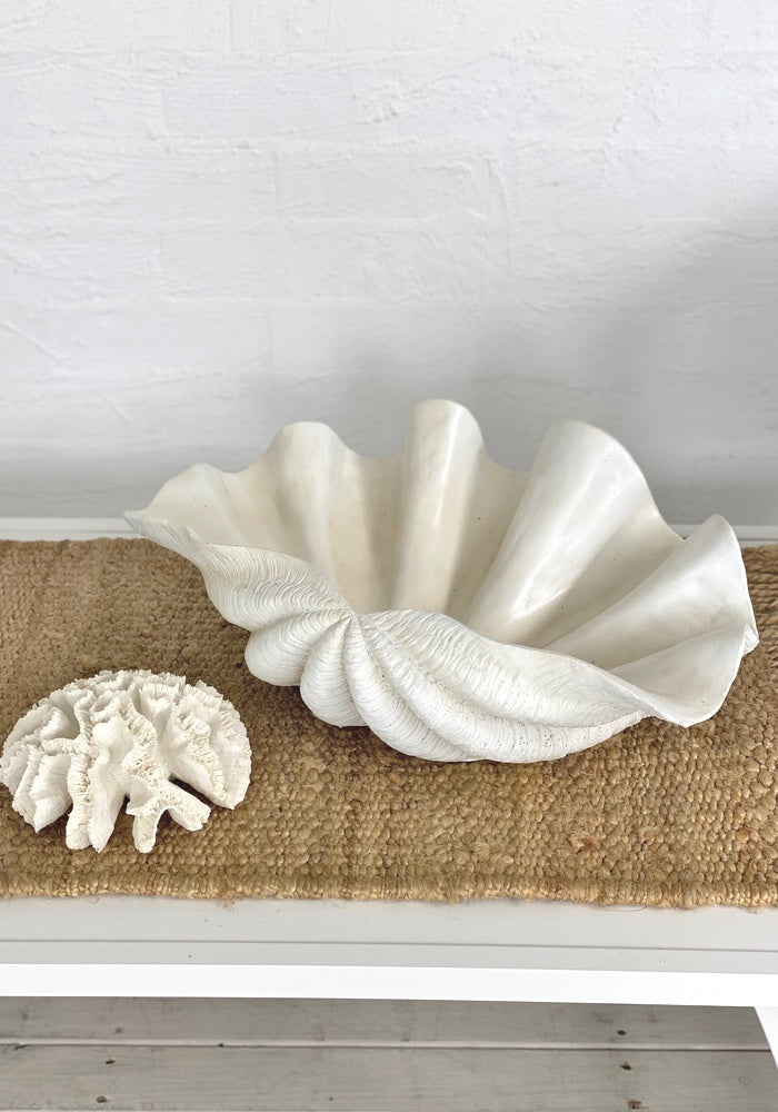 XLarge Resin Clam Shell Bowl