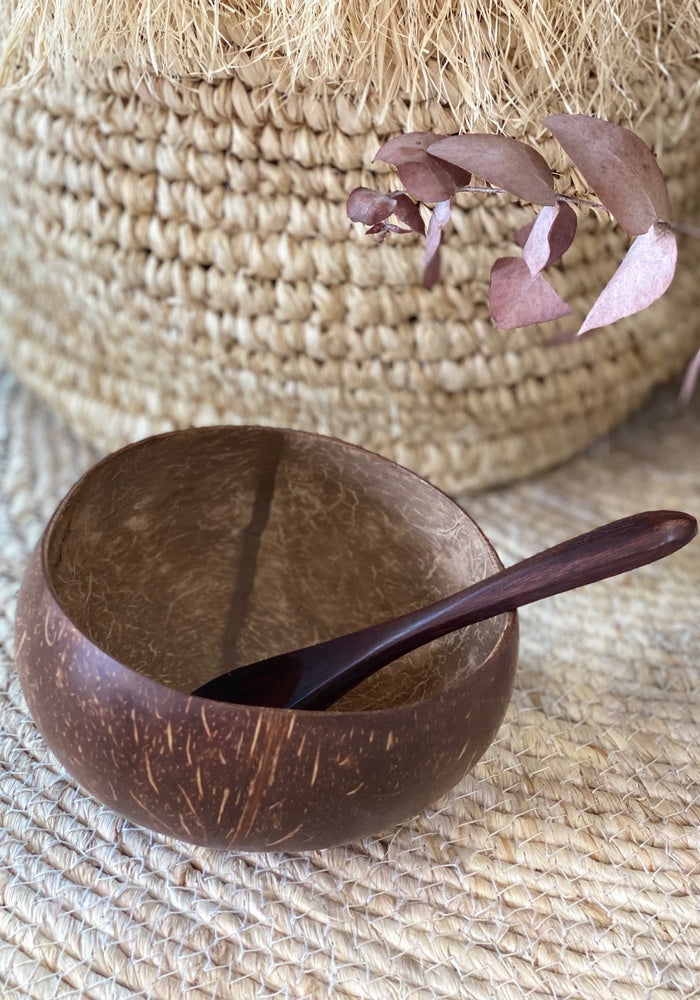 Coconut Bowl with Spoon