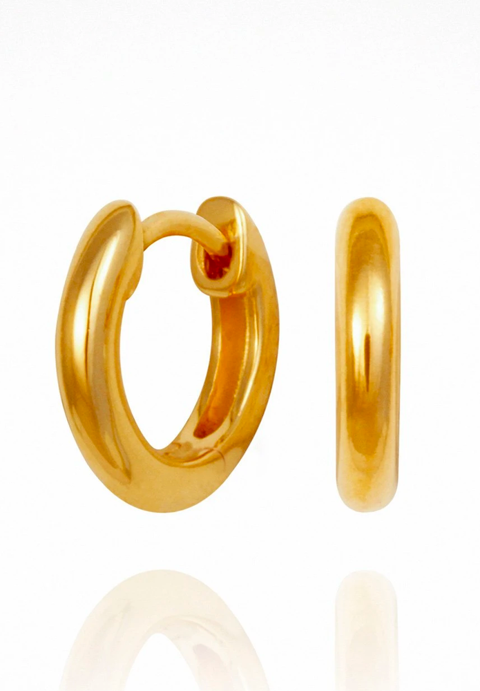 Omega Small Hoops - Gold