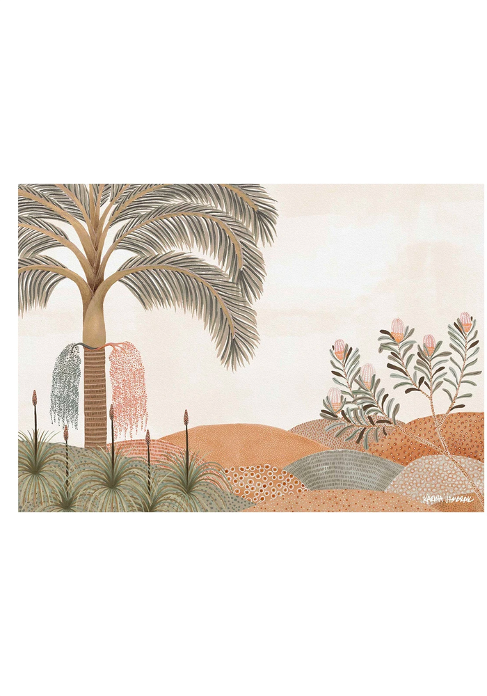 Bungalow Palm Print