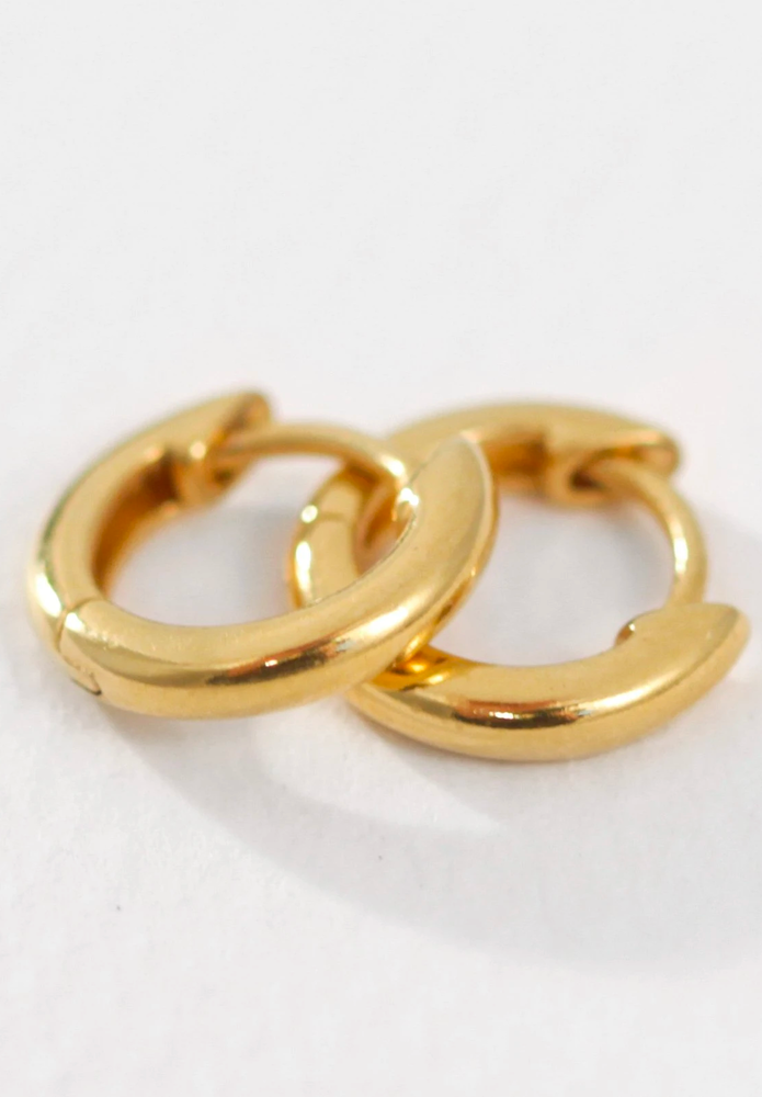 Omega Small Hoops - Gold