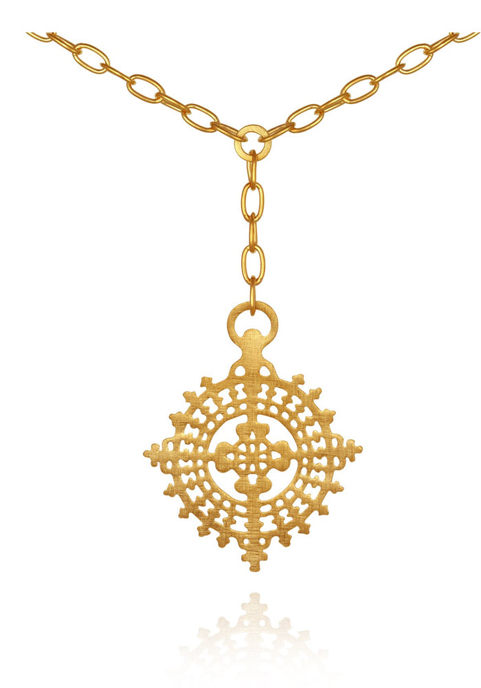 Temple of the sun anki necklace gold